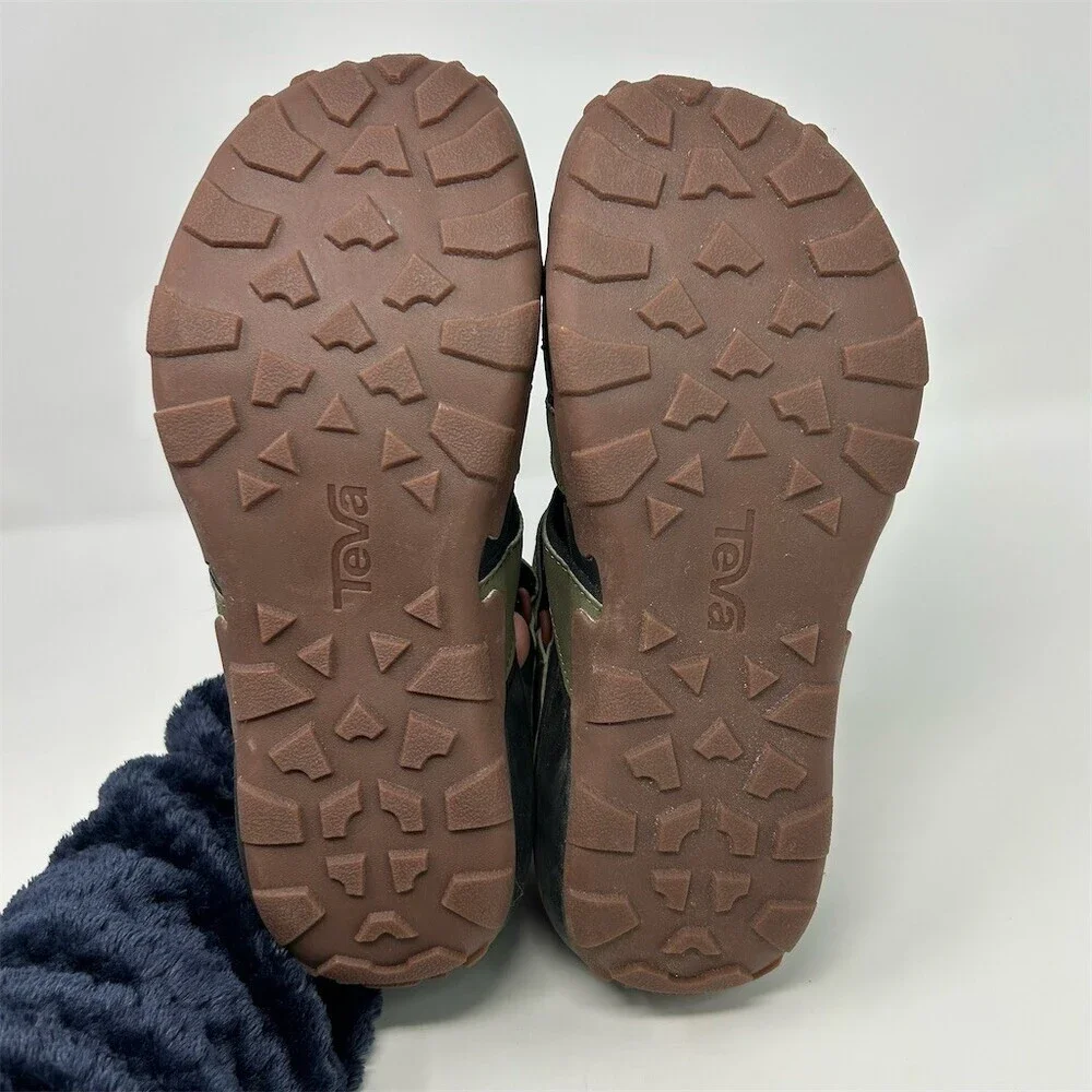 Teva Flintwood Men's Closed-Toe Sport Water Sandals Dark Olive Bungee Size 8